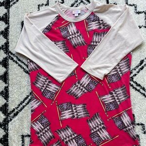 LulaRoe Raglan Baseball Tee